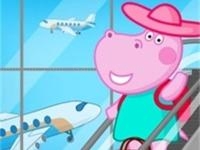 Jeu mobile Hippo airport travel