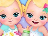Jeu mobile My new baby twins - baby care game