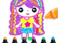 Jeu mobile Drawing games for girls - color and glitter
