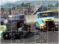 Jeu mobile Racing trucks jigsaw