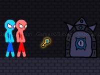 Jeu mobile Red and blue stickman rope
