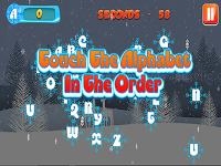 Jeu mobile Touch the alphabet in the order