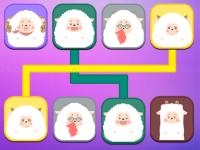 Jeu mobile Sheep link puzzle