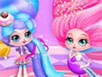 Jeu mobile Cotton candy style hair salon - fancy hairstyles