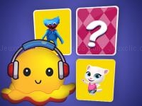 Jeu mobile Octopus memory card match