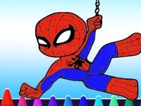 Jeu mobile Spiderman coloring game