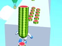 Jeu mobile Watermelon run 3d