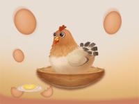 Jeu mobile Egg catcher