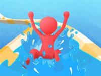 Jeu mobile Waterpark slide race