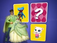 Jeu mobile The princess and the frog memory card match