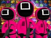 Jeu mobile Squid game gold match-3