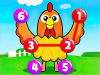 Jeu mobile Fun point to point happy animals