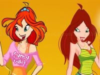 Jeu mobile Bloom and flora dress up