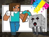 Jeu mobile Minecraft coloring pages