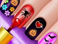 Jeu mobile Glow halloween nails - polish & color