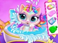 Jeu mobile My unicorn cat princess caring