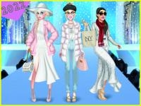 Jeu mobile Winter white outfits: dress up game
