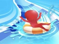 Waterpark slide race online