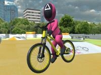 Jeu mobile Squid gamer bmx freestyle