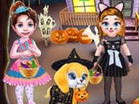 Jeu mobile Baby taylor halloween fun - makeup & dressup