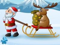 Jeu mobile Funny santa jigsaw