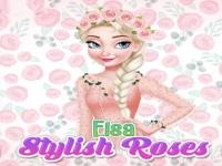 Jeu mobile Elsa frozen stylish roses