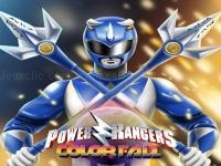 Jeu mobile Power rangers color fall - pin pull