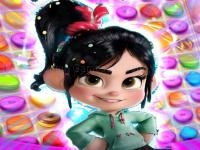Jeu mobile Vanellope von schweetz match 3 puzzle