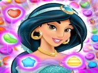 Jeu mobile Jasmine aladdin match 3 puzzle