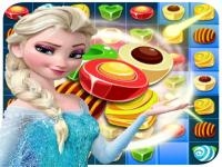 Jeu mobile Elsa sweet candy match-3