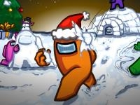 Jeu mobile Among us christmas memory