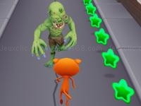 Jeu mobile Angry cat run - zombies alley