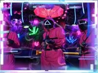 Jeu mobile Squid game match3 slide game
