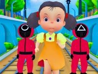 Jeu mobile Subway squid game 3d - subway runner