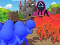 Jeu mobile Squid game crowd pusher