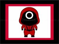 Jeu mobile Squid game coloring pages