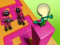 Jeu mobile Squid game stacky maze