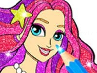 Jeu mobile Princess mermaid coloring game