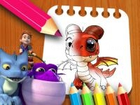Jeu mobile Dragon rescue riders coloring book