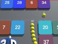 Jeu mobile Snake vs block 3d