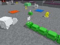 Jeu mobile Slither blocky snake 3d
