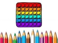 Jeu mobile Pop it coloring book