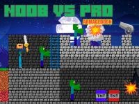 Jeu mobile Noob vs pro - armageddon