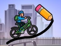 Jeu mobile Draw the bike bridge