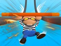 Jeu mobile Roof run rails man - railing challenge game online