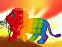Jeu mobile Wild animals pop it jigsaw