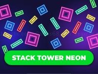Jeu mobile Stack tower neon: keep blocks balance