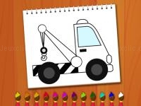 Jeu mobile Coloring book: excavator trucks