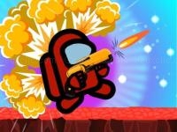 Jeu mobile Among us commander shoot zombies