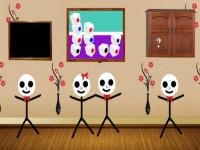 Jeu mobile Scary stickman house escape